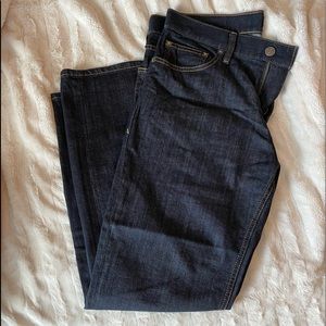 Dark wash stretch classic boot